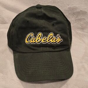 Cabelas‎ Hat Cap Olive Green Embroidered Logo World Foremost Outfitter